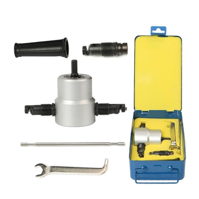 Double Head Sheet Nibbler Cutter Tool Drill Attachment Cutting Tool Nibbler