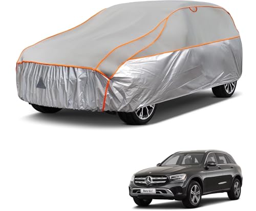 Bâche voiture anti-grêle imperméable pour GLC Mercedes Benz | Housse extérieur auto gris Kayme