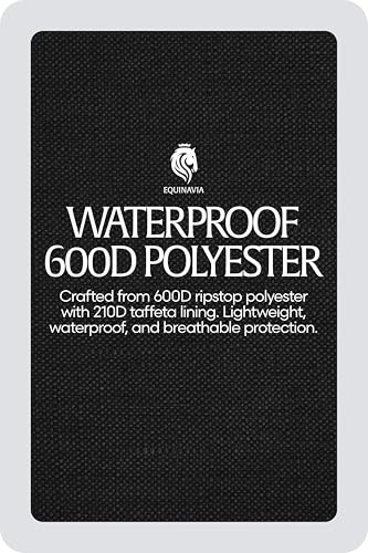Image of Equinavia Norse Horse Blanket Waterproof, Dry, Lightweight Turnout Blanket | Breathable Turnout Horse Sheets for Real Horses for Wet Mild Weather Use, Durable, No Fill Rain Protection, Outdoor Coverage