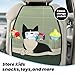 XBubupX Black And White Cat In The Bathtub Car Seat Back Kick Protectors,2 Pack Kick Mats With Storage Pockets For Vehicles To Protect From Dirt Mud Scratches