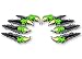 2 Beast Claws Break Through Ripping Thru Metal 11.5" Vinyl Sticker Decals Monster Dinosaur Scratches Decal Stickers