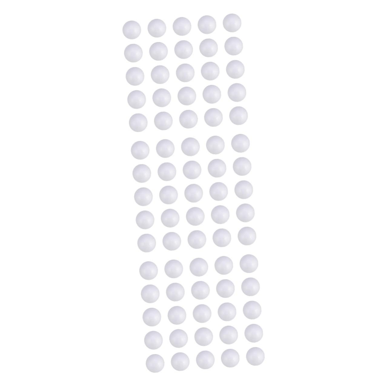 Décorations de Noël en polystyrène 10 cm - Lot de 100 boules blanches à suspendre