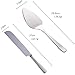 BISDA Wedding Cake Knife Server Set, 304 Stainless Steel Spatula Baking Tool Cake Shovel Butter Knives For Pie/Pizza/Cheese (Rose Gold)