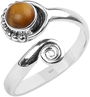 Vista 17 de Anillo de dedo del pie de piedra preciosa de plata de ley 925, joyería para el cuerpo, anillo de dedo del pie de la mano de la mano de la piedra