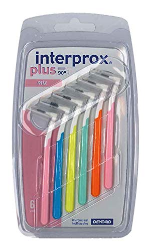 INTERPROX Plus Mix Interdentalbürsten - Fasern aus Tynex, mehrfarbig, 6 Stück Cover