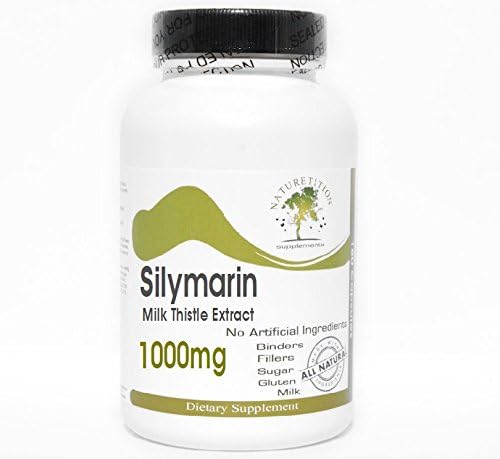 Extracto de silimarina de cardo mariano 1000mg ~ 180 cápsulas - Sin aditivos ~ Naturetition Supplements