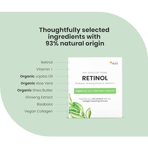 Swedish Nutra Anti-Ageing Retinol Day Cream 50ml, 50 ml (Pack of 1) - Image 4