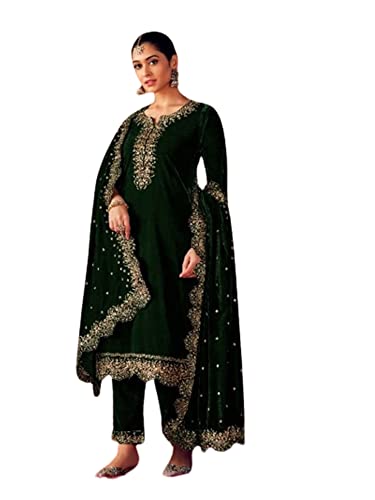 Costume indien en velours de qualité supérieure pour tenue de fête Aïd