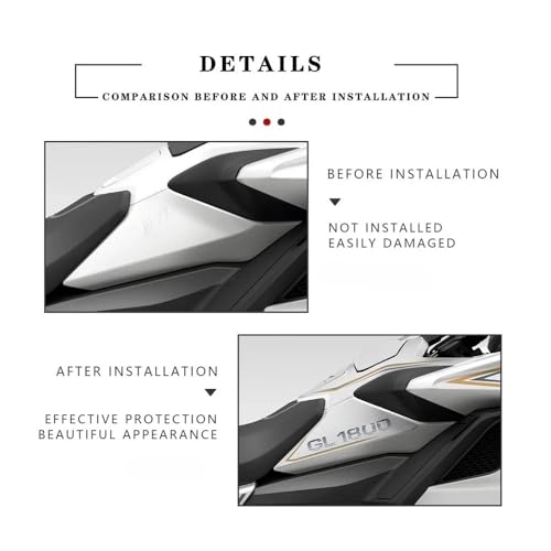 Kit de protection de décoration pour réservoir Goldwing 1800 GL1800 luxe