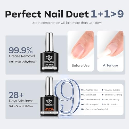 Image of Modelones Extra Short Square Nail Tips 240PCS Soft Gel Nail Tips | Fake Nails Tips Extension Kit for DIY Salon Home Gifts