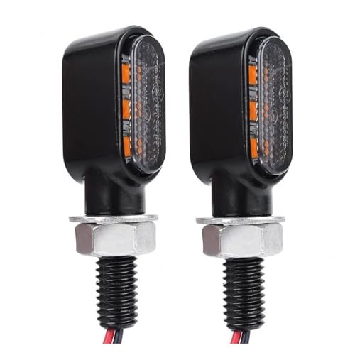 Intermitentes LED Moto Universales de 8mm y 12V Kit de Luces de Giro para Motocicleta