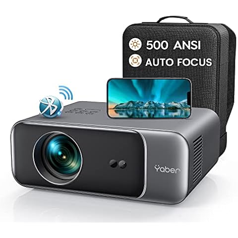 Proyector WiFi Bluetooth YABER Pro V9 Full HD 1080P 500 ANSI Lumens Cover