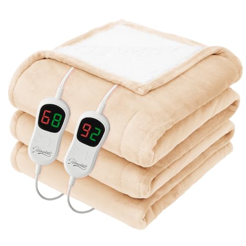 Image of Homemate Heated Electric Blanket Queen Size 84 inchx 90 inch Heating Blanket