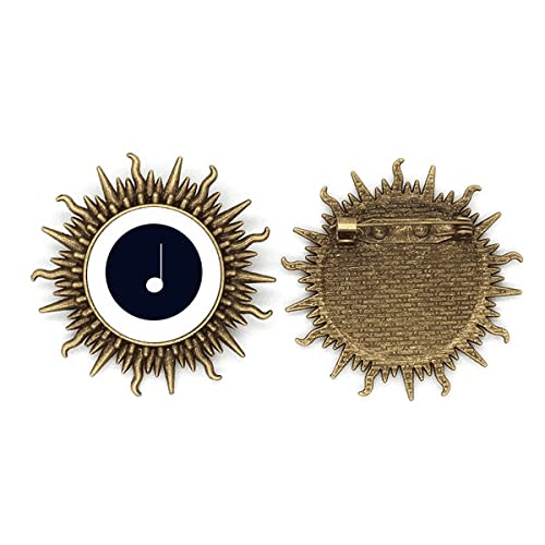 Broche notes de musique blanche en métal noir pour veste et chapeau