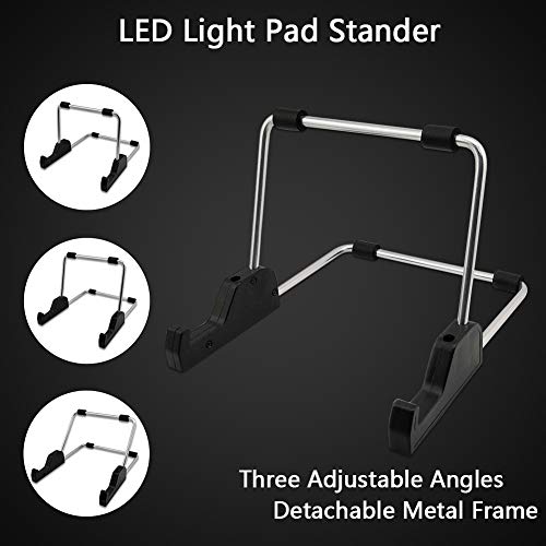 Mlife Diamond Painting A4 LED Light Pad - Dimmable Light Board Kit, Apply to Full Drill & Partial Drill 5D Diamond Painting with Detachable Stand and Clips - Thumbnail 3