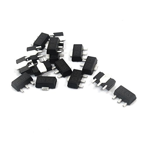 Aexit 15 Pcs Diodes LM78L05 SOT-89 5V 100mA SMD SCR Zener Diode Schottky Diodes Voltage Stabilizer