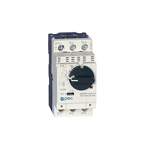 Botón de disyuntor magnético termal del motor del disyuntor 3P (20A-25A) Cover