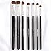 Produktbild JFFFFWI Lidschattenpinsel 7-teiliges Augen Make-up Pinsel Set Professionelle Beauty Tools Lidschattenpinsel Wischpinsel Tierhaare (Farbe: Silber)