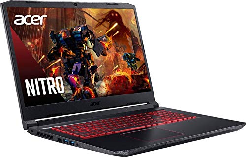 Image of Acer Nitro 5 17.3 inch FHD Gaming Laptop Intel Core i5-10300H, NVIDIA GeForce GTX 1650 Ti,16GB DDR4 RAM, 1024GB PCIE SSD, Backlit Keyboard, Woov Laptop Bag, Windows 10 Home Obsidian Black
