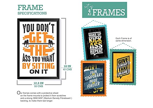 Image of PAPER PLANE DESIGN Quotes Wall Framed Posters (2 Sizes, set of 8 frames) (MENTOR) (E)