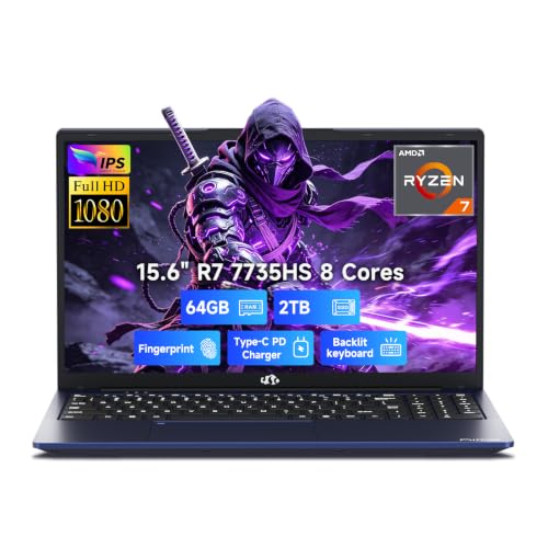 Image of NIMO 15.6 inch AI-Light-Gaming-Laptop AMD Ryzen 7 7735HS 64GB DDR5 2TB SSD