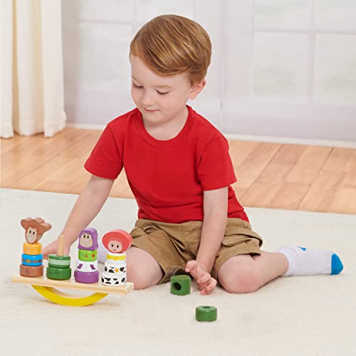 Disney Wooden Toys 68429 Toy Story Balance Blocks, 17-Piece Set Features Woody thumb #1