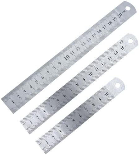 Regle - Equerre,Règle Métrique En Acier Inoxydable,règle Métallique De 20cm,outil De Mesure De