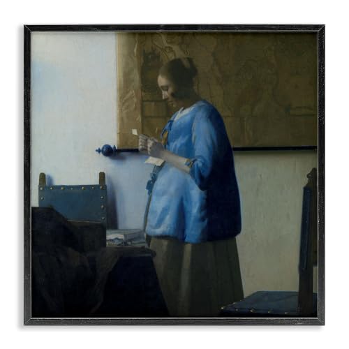 'Woman Reading a Letter Johannes Vermeer'| Framed Giclee Art