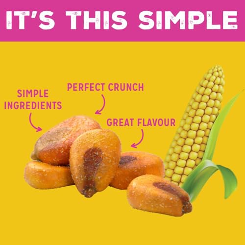 LOVE CORN Sweet & Salty Crunchy Corn Snack | 24 x 20g Bags | Kosher, Vegan, Gluten-Free | Simple Ingredients, Low Calorie, Low Sugar | Great For Lunchbox & On The Go | Perfect Healthy Graze | UK Made