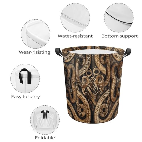 Panier à linge motif serpent au design rétractable et polyvalent