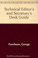 Technical Editor's and Secretary's Desk Guide 0070219184 Book Cover