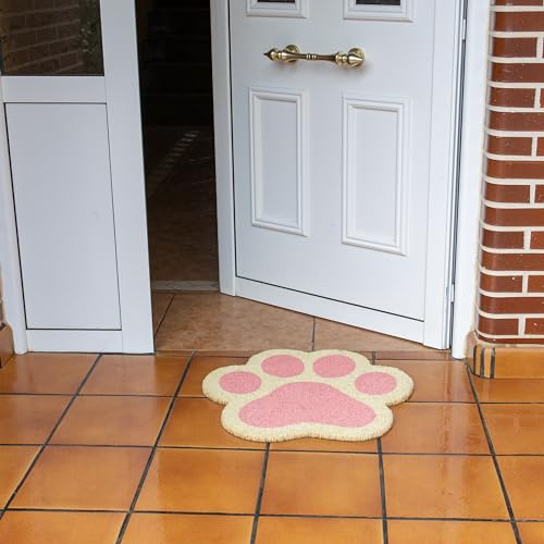 Fisura, Doormat house entrance cat paw print, cat doormat made of coconut fiber with PVC anti-slip backing - Image 2