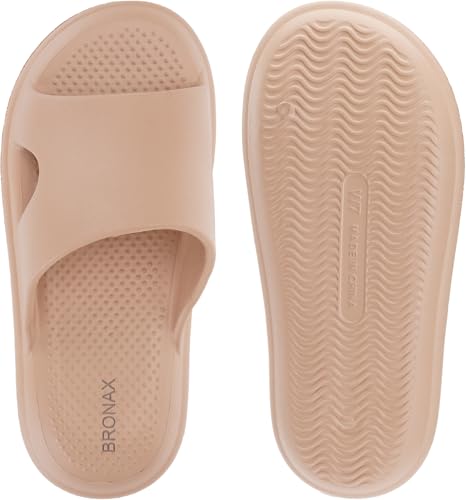 Image of BRONAX House Slippers for Women and Mens | Quick Drying Shower Shoes | Cushioned Sole