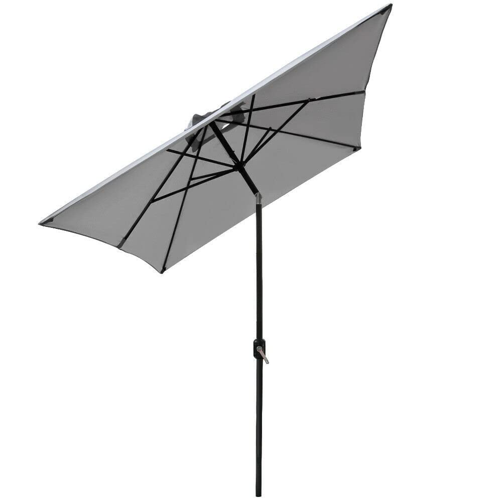 Ogród Parasol ogrodowe patio parasol na zewnątrz Słoń Słoń parasol baldachim Tilt korba 3M x 2m szary patio parasol parasol parasol sun odcienia