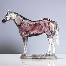 FUNSXBUG Art Standing Horse Statue Figurines Sculpture Home Office Decoration Tabletop Decor Ornaments Gifts for Horse Lovers