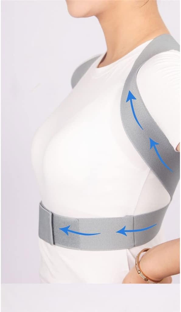 Posture Corrector Back Brace Clavicle Support Belt Corset Stop Slouching Hunching Adjustable Back Trainer Unisex(L code)