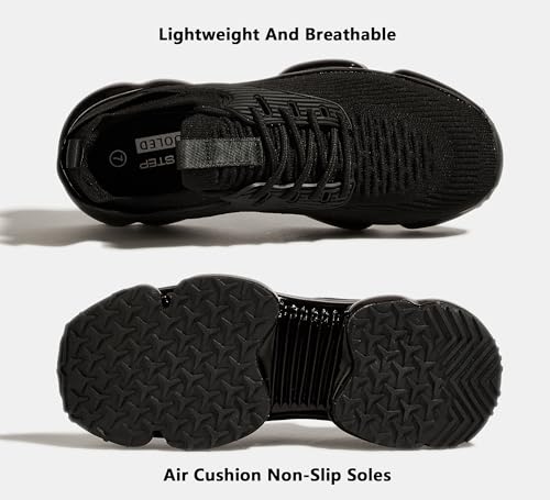 Image of LUCKY STEP Women Air Cushion Fashion Sneakers Breathable Casual Comfortable Lightweight Walking Shoes