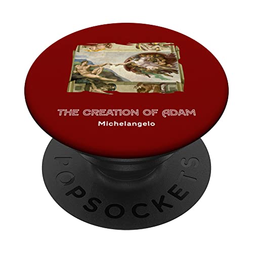 The Creation of Adam PopSockets Swappable PopGrip, Black