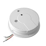 Kidde i12040 Hardwire Smoke Alarm with Hush Feature and Battery Backup, Alkaline Battery