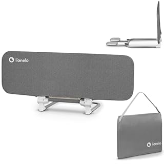 lionelo Lora Sponda Letto Portatile per Bambini, Regolazione inclinazione fino a 180°, barriera letto pieghevole, 45 cm - 105 cm, meccanismo di bloccaggio StandSafe, impedisce la caduta