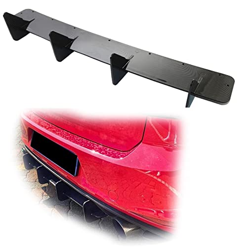 Diffuseur de pare-chocs arrière pour Golf MK7 GTI 2014-2017 lèvre spoiler noir - 2