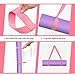 Grevosea Adjustable Yoga Mat Strap, Yoga Strap for Carrying Mat Thick and Wide Yoga Mat Carrier with Hook and Loop Closure for All Mat Sizes Comfortable and Durable Pink - Mat Not Included