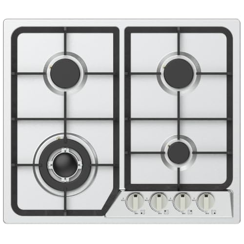 Image of Llamaviva 24 Inch Gas Cooktop, 4 Burner Propane Stove Top with 26,000 BTU