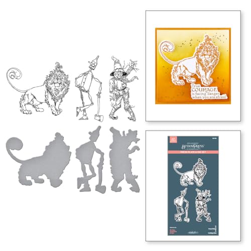 Juego de troqueles y placas BetterPress Wonder of Oz Graphic45 para scrapbooking
