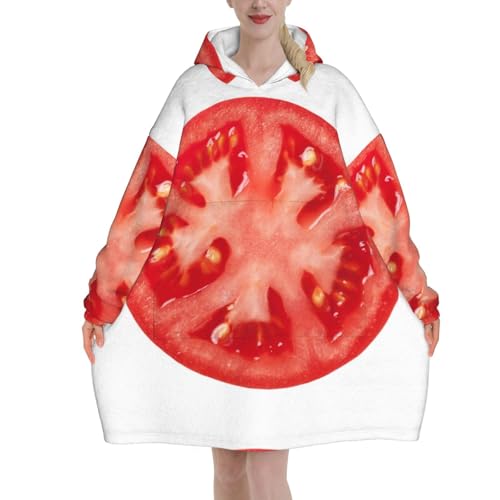 Sweat à capuche couverture flanelle avec poches contre le froid domestique