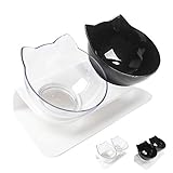 Silent Design: Spezielle offene und erhabene Beine eignen sich zum Trainieren von Katzen / Welpen / Haustieren zum Essen oder Trinken. mit rutschfesten Silikonkissen am Boden, keine störenden Geräusche bei der Verwendung (im Gegensatz zu Edelstahlschalen);