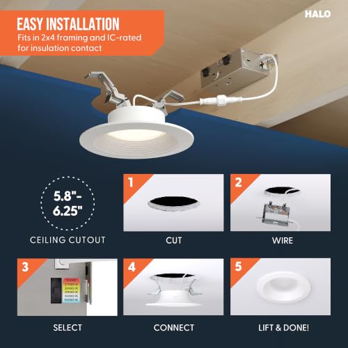 HALO RL Canless LED Recessed Lighting 6 in 5CCT 750lm - image 7