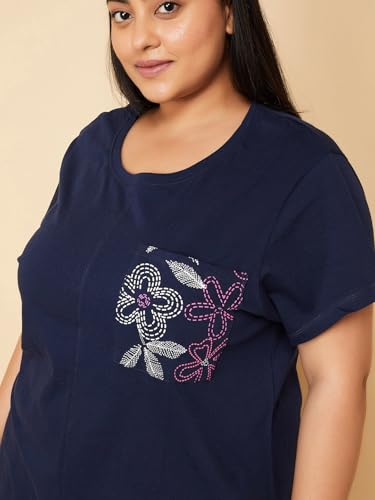Image of Max Plus Size Women Floral Printed PJ Set