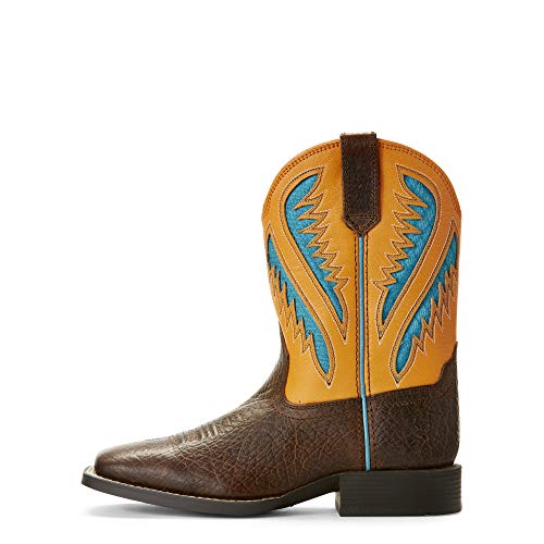 Ariat Unisex-Child Quickdraw Venttek Western Boot Distressed Brown/Serape 3 #TOP1