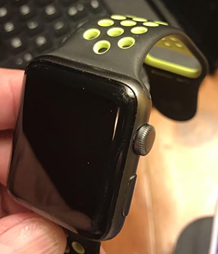Amazon.com: Apple Watch Nike+ reloj inteligente de aluminio gris de 42 mm  con correa deportiva Nike color negro/voltio : Electrónica